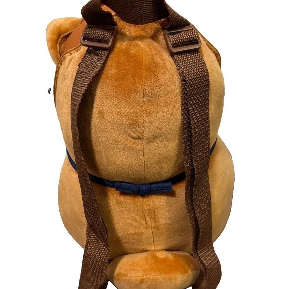 SKJ Shiba Inu Plush Backpack Tan White Dog Kawaii Mascot Bag 13in